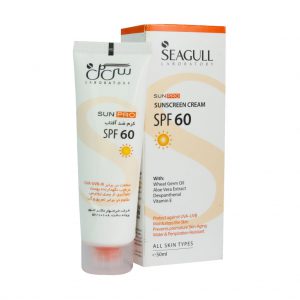 کرم ضد آفتاب SPF60 سی گل مناسب انواع پوست 50 میلی لیتر